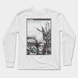 Scribble Mecha Wing Zero Long Sleeve T-Shirt